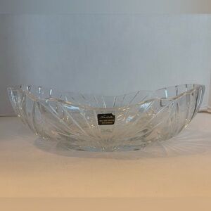 Vintage Noritake full lead crystal centerpiece bowl made in West Germany